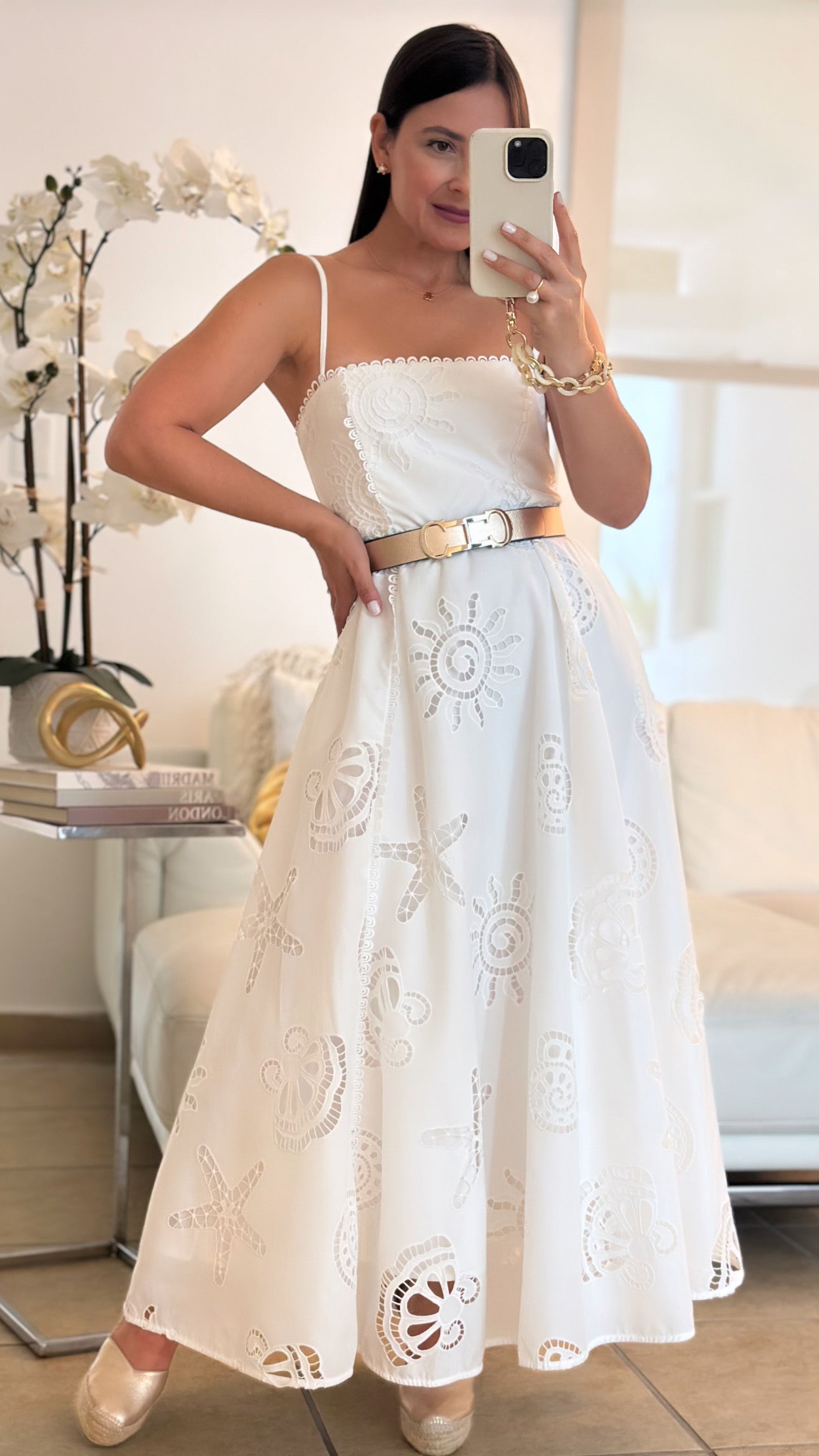 SEA EYELET DRESS