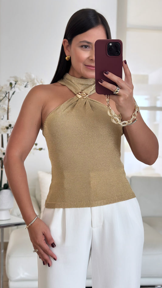 GOLD LUXE TOP
