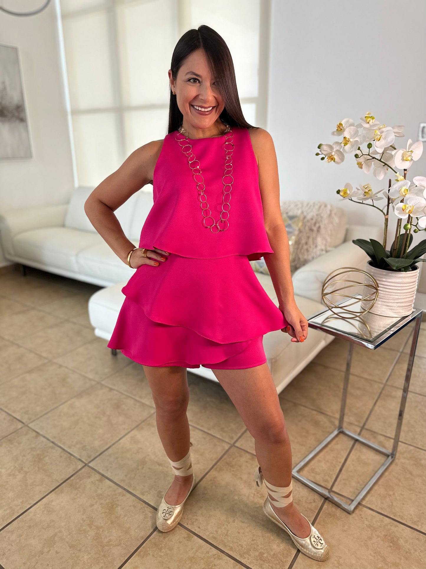 ARIANA MAGENTA ROMPER