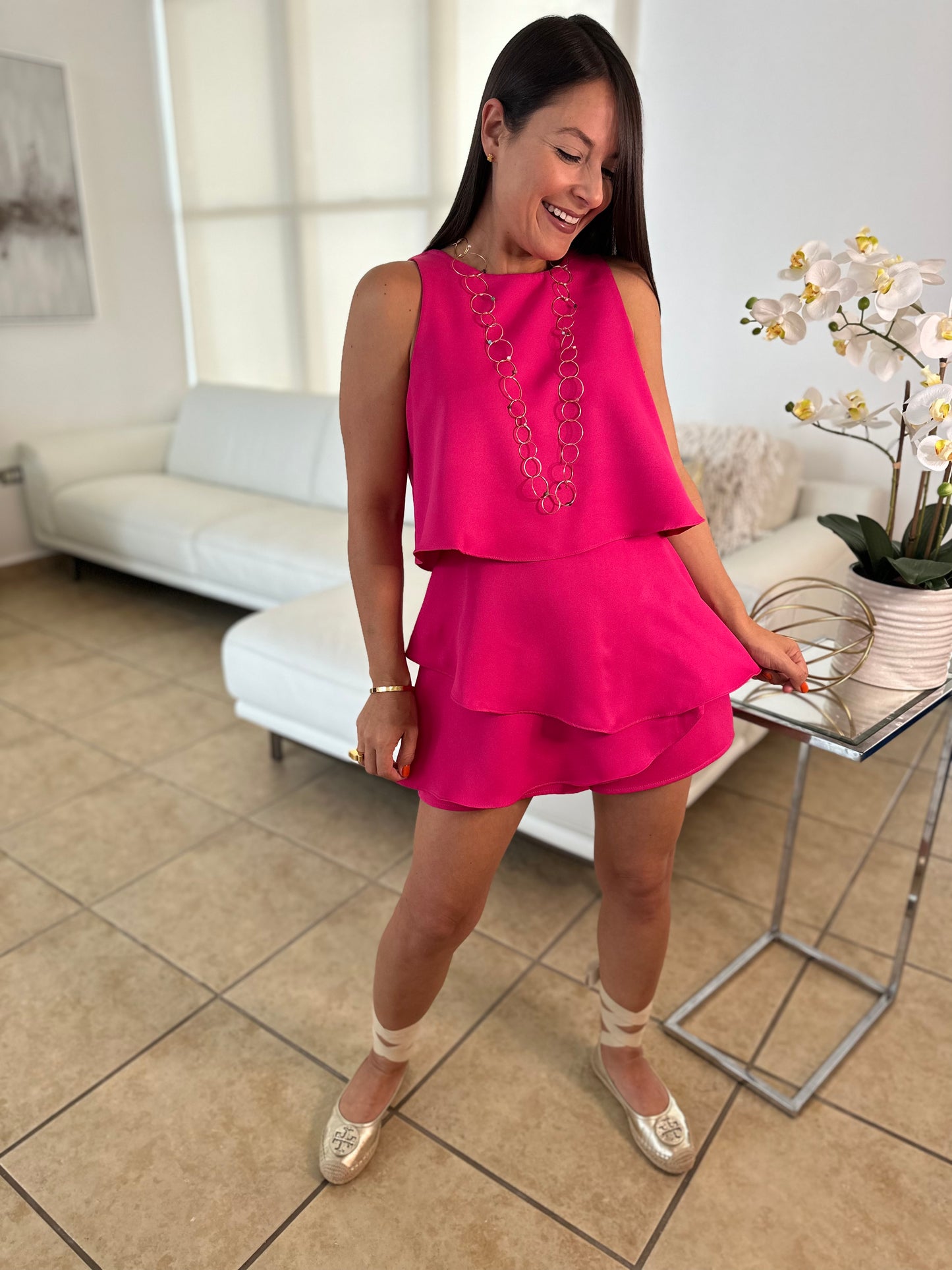 ARIANA MAGENTA ROMPER