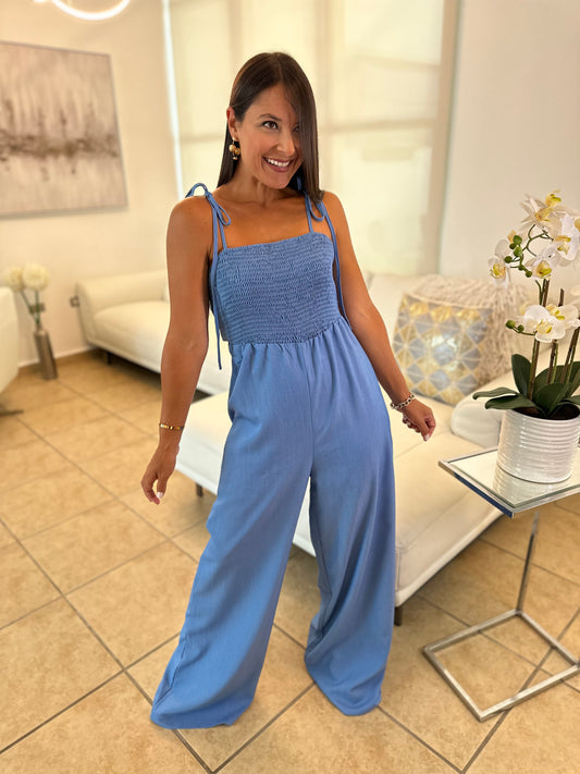 LISANDRA DENIM JUMPSUIT