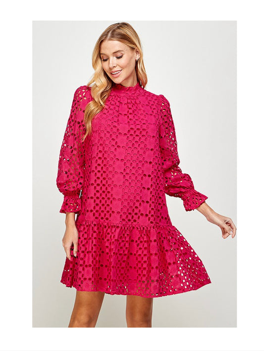 LIZ MAGENTA DRESS